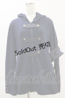 画像1: PUTUMAYO / 紋章ベルトパーカー  黒 H-25-06-21-050-PT-TO-KB-ZH