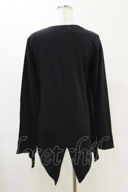 画像2: PUTUMAYO / 王冠紋章レイヤードカットソー  黒×赤 H-25-06-21-055-PT-TO-KB-ZH