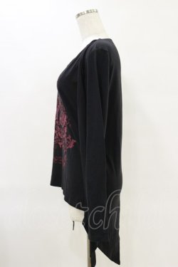 画像3: PUTUMAYO / 王冠紋章レイヤードカットソー  黒×赤 H-25-06-21-055-PT-TO-KB-ZH
