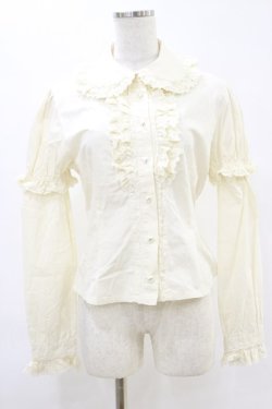 画像1: BABY,THE STARS SHINE BRIGHT / 袖とりはずしPetitフリルブラウス Free アイボリー H-25-06-21-059-BA-BL-NS-ZH