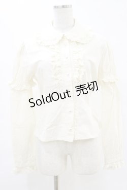 画像1: BABY,THE STARS SHINE BRIGHT / 袖とりはずしPetitフリルブラウス Free アイボリー H-25-06-21-059-BA-BL-NS-ZH