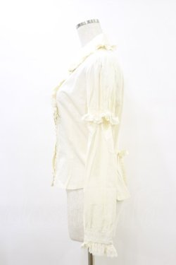 画像3: BABY,THE STARS SHINE BRIGHT / 袖とりはずしPetitフリルブラウス Free アイボリー H-25-06-21-059-BA-BL-NS-ZH