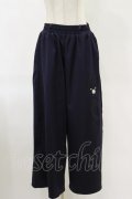 NieR Clothing / サイド刺繍パンツ  ネイビー H-25-06-21-061-PU-PA-KB-ZH