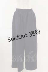 NieR Clothing / サイド刺繍パンツ  ネイビー H-25-06-21-061-PU-PA-KB-ZH
