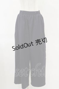 NieR Clothing / サイド刺繍パンツ  ネイビー H-25-06-21-061-PU-PA-KB-ZH