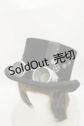 corgi-corgi / スチームパンクシルクハット  黒 H-25-06-21-008-GO-AC-KB-ZH