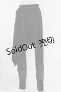 NieR Clothing / レイヤード風サルエルパンツ  黒 H-25-06-21-062-PU-PA-KB-ZH