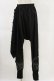 画像1: NieR Clothing / レイヤード風サルエルパンツ  黒 H-25-06-21-062-PU-PA-KB-ZH (1)