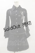 Ozz On hikozoh / 龍刺繍シャツワンピース  黒 H-25-06-21-068-OO-OP-KB-ZH