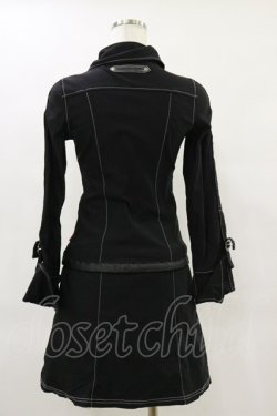 画像2: Ozz On hikozoh / 龍刺繍シャツワンピース  黒 H-25-06-21-068-OO-OP-KB-ZH