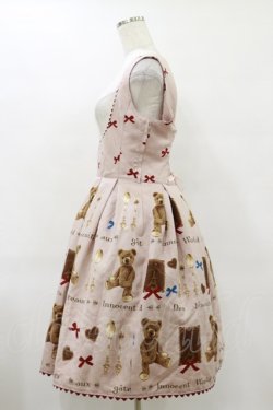 画像3: Innocent World / ビスケットベアーコルセットジャンパースカート L ピンク H-25-06-21-072-IW-OP-NS-ZH