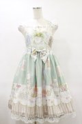 BABY,THE STARS SHINE BRIGHT / Salon de the Minette柄Calineジャンパースカート Free ミント H-25-06-21-073-BA-OP-NS-ZH