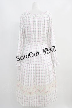 画像3: axes femme / くまのがっこう/パネル柄ワンピース Free オフ/ピンク H-25-06-21-1028-AX-OP-NS-ZH