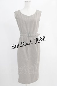 an another angelus / ケープ付きチェックタイトワンピース Free BROWN H-25-06-21-1031-CA-OP-NS-ZT127