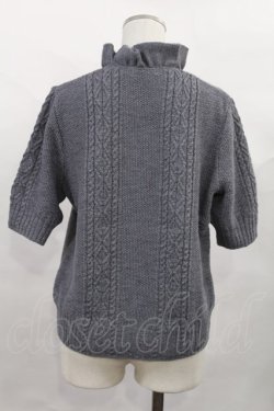 画像2: INGEBORG / フリルニットトップス 11 グレー H-25-06-21-1032-LO-TO-NS-ZH