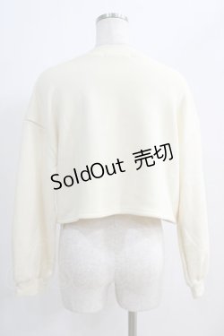 画像3: Fi.n.t / ローズクロスステッチロゴプリントスウェットプルオーバー Free IVORY H-25-06-21-1033-CA-TO-NS-ZH