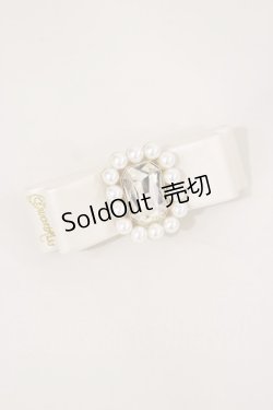 画像1: Swankiss / leather barrette  OFF H-25-06-21-1039-CA-AC-NS-ZH
