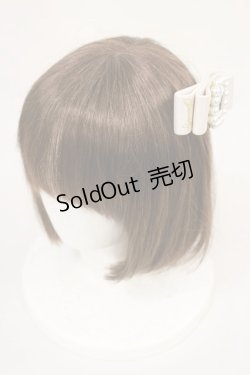 画像2: Swankiss / leather barrette  OFF H-25-06-21-1039-CA-AC-NS-ZH