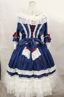 画像3: Hinana Queena（海外ロリータブランド） / -Moira- Classic Lolita Dress XL ネイビー H-25-06-21-1009-LO-OP-NS-ZH