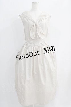 画像1: Physical Drop / 2wayスモックドレス - ベージュ H-25-06-21-1015-LO-OP-NS-ZH