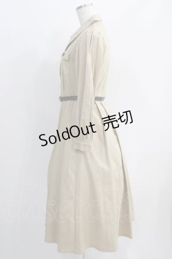 画像2: an another angelus / べっ甲釦シャツワンピース(ベルト付き) Free ベージュ H-25-06-21-1022-CA-OP-NS-ZH