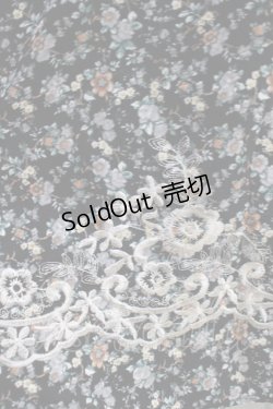 画像4: axes femme NOSTALGIE / 小花切替裾刺繍ワンピース M ブラック H-25-06-21-1023-AX-OP-NS-ZH