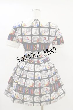 画像2: MILK / TELEVISIONワンピース  ブラック H-25-06-21-082-ML-OP-KB-ZH