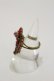 画像2: Michal Negrin / 薔薇ハートストーンリング  レッド H-25-06-21-012-LO-AC-KB-ZH (2)