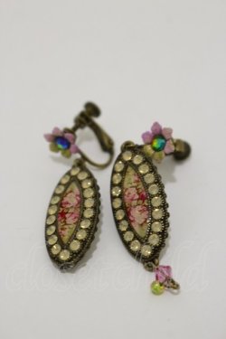 画像1: Michal Negrin / オーバルピクチャーイヤリング  ゴールド H-25-06-21-016-LO-AC-KB-ZH