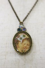 Michal Negrin / ピクチャーネックレス  エンジェル H-25-06-21-018-LO-AC-KB-ZH