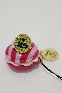 Q-pot. / チェシャ猫マカロンストラップ  ピンク H-25-06-21-023-QP-AC-KB-ZH