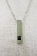 NieR Clothing / ストーンプレートネックレス  シルバー H-25-06-21-026-PU-AC-KB-ZH