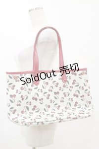 Q-pot. / チェリートートバッグ  白×赤 H-25-06-21-036-QP-BG-KB-ZH