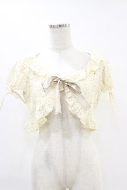 画像1: Victorian maiden / エレガントレースリボンボレロ Free シナモン H-25-06-21-039-CL-TO-NS-ZH