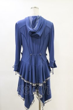 画像2: Ozz oneste / フード付き薔薇刺繍ZIPジャケット  青 H-25-06-21-043-OO-JA-KB-ZH
