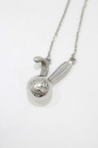 NieR Clothing / BUNNY 3D PENDANT  シルバー H-25-06-22-078-PU-AC-KB-ZH