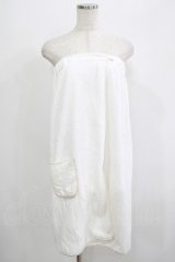NieR Clothing / ターバン付き巻くバスタオル  白 H-25-06-22-081-PU-ZA-KB-ZH