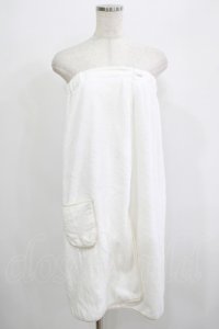 NieR Clothing / ターバン付き巻くバスタオル  白 H-25-06-22-081-PU-ZA-KB-ZH