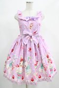 Angelic Pretty / リリカルパーティーおでかけジャンパースカートSet Free ラベンダー H-25-06-23-001-AP-OP-NS-ZH