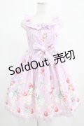 Angelic Pretty / リリカルパーティーおでかけジャンパースカートSet Free ラベンダー H-25-06-23-001-AP-OP-NS-ZH