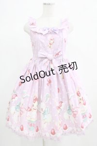 Angelic Pretty / リリカルパーティーおでかけジャンパースカートSet Free ラベンダー H-25-06-23-001-AP-OP-NS-ZH