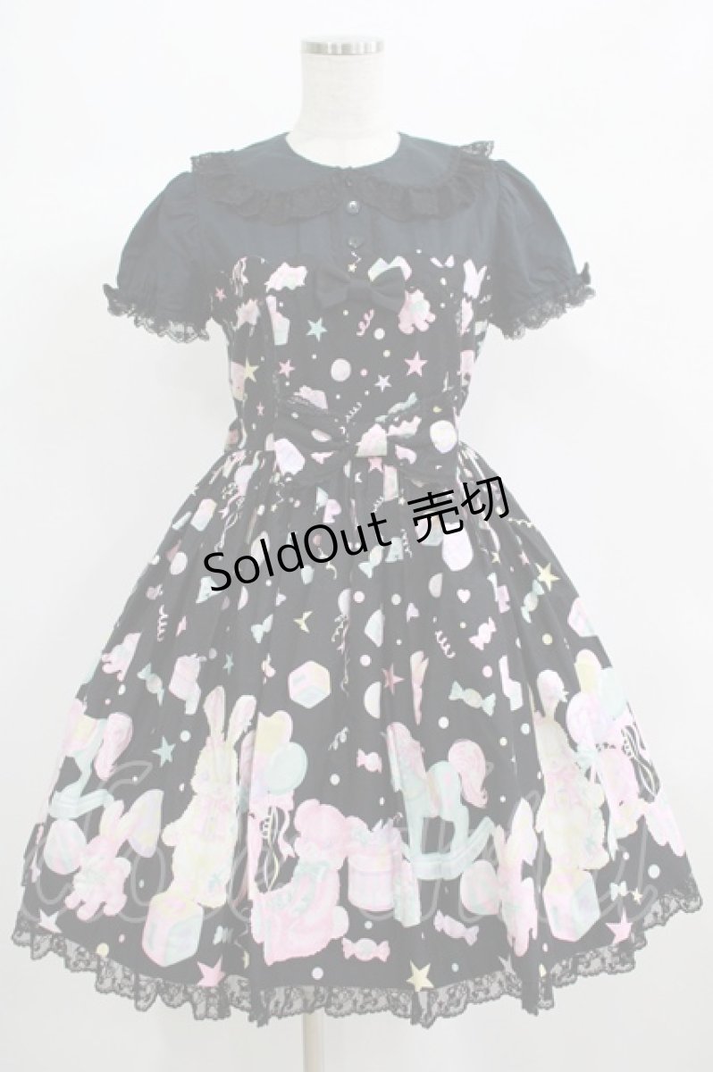 画像1: Angelic Pretty / TOY PARADEワンピース Free ブラック H-25-06-23-021-AP-OP-NS-ZH (1)