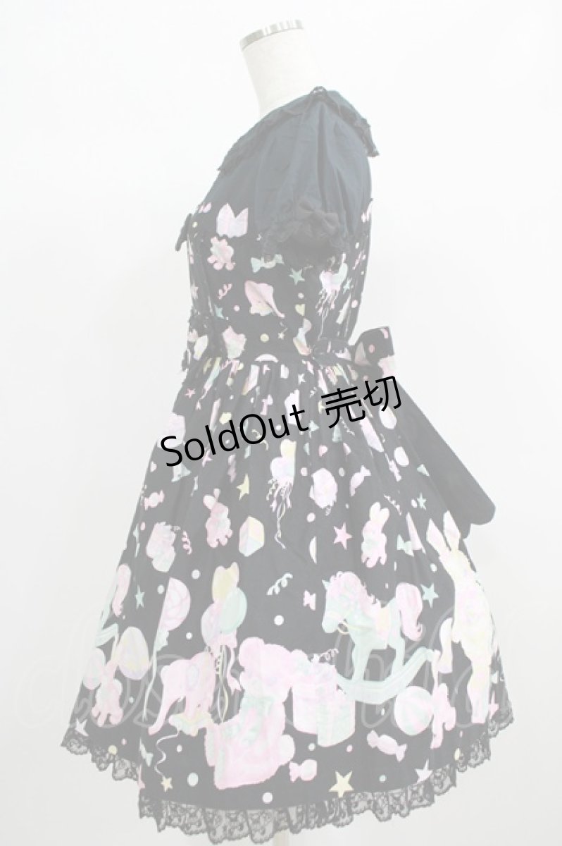 画像2: Angelic Pretty / TOY PARADEワンピース Free ブラック H-25-06-23-021-AP-OP-NS-ZH (2)