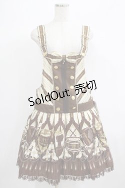 画像1: Angelic Pretty / カルテットショコラサロペット Free アイボリー H-25-06-23-033-AP-OP-NS-ZH