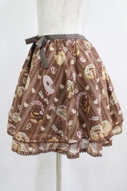 画像2: Angelic Pretty / Melty Creamドーナツスカート Free ブラウン H-25-06-23-037-AP-SK-NS-ZH