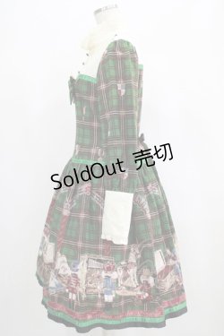画像2: ALICE and the PIRATES / Drosselmeyer's Wonder Box柄ワンピース Free グリーン H-25-06-23-003-PA-OP-NS-ZH