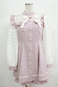 Ank Rouge / シアーチェックコンビネゾン M ピンク H-25-06-23-044-CA-OP-NS-ZH