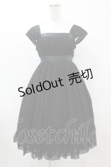 Moi-meme-Moitie / ストライプシフォンサンドレス 2 黒 H-25-06-23-1040-MO-OP-KB-ZH