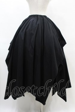 画像2: ATELIER BOZ / ランダムロングスカート  黒 H-25-06-23-1041-EL-SK-KB-ZH