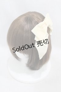 Cerise / ベルベットリボンバレッタ  アイボリー H-25-06-23-1007-LO-AC-KB-ZH